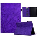 For Amazon Fire HD 10 Plus / HD 10 2021 Fortune Tree Pressure Flower PU Tablet Case with Wake-up / S