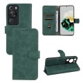 For Huawei P60 / P60 Pro Skin Feel Magnetic Flip Leather Phone Case(Green)