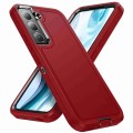 For Samsung Galaxy S22 5G Life Waterproof Rugged Phone Case(Red + Black)