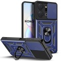 For Honor X7a 5G Sliding Camera Cover Design TPU+PC Phone Case(Blue)