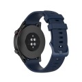 For Honor Watch GS 3i 22mm Small Plaid Texture Silicone Watch Band(Navy Blue)