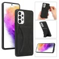 For Samsung Galaxy A33 5G Ultra-thin Shockproof Phone Protective Case with Holder(Black)