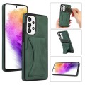 For Samsung Galaxy A73 5G Ultra-thin Shockproof Phone Protective Case with Holder(Green)
