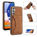 For Samsung Galaxy A54 5G Ultra-thin Shockproof Phone Protective Case with Holder(Brown)