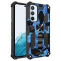 For Samsung Galaxy A54 5G Camouflage Armor Shockproof TPU + PC Magnetic Protective Phone Case with H