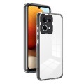 For OPPO Reno7 4G / Reno8 4G / F21 Pro 4G 3 in 1 Clear TPU Color PC Frame Phone Case(Black)