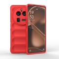For OPPO Find X6 Pro 5G Magic Shield TPU + Flannel Phone Case(Red)