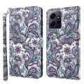 For Xiaomi Redmi Note 12 4G Global 3D Painting Pattern Flip Leather Phone Case(Swirl Pattern)