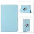 For Lenovo Tab M9 360 Degree Rotation Litchi Texture Tablet Leather Case with Holder(Sky Blue)