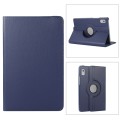 For Lenovo Tab M9 360 Degree Rotation Litchi Texture Tablet Leather Case with Holder(Dark Blue)