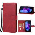 For Tecno Pop 7 Leather Phone Case(Red)