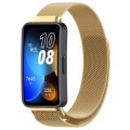 For Huawei Band 8 Milanese Metal Watch Band(Gold)