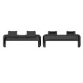 For Huawei Band 8 1 Pair Stainless Steel Metal Watch Band Connector(Black)