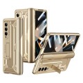 For Samsung Galaxy Z Fold3 5G integrated Shockproof Phone Case with Hinge(Gold)