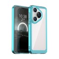For Huawei Pura 70 Colorful Series Acrylic + TPU Phone Case(Transparent Blue)
