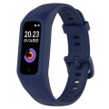 For Keep Band B2 Solid Color Integrated Silicone Watch Band(Navy Blue)