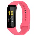 For Mambo Band 5 / 5S Solid Color Silicone Replacement Watch Band(Rose Red)
