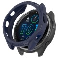 For Garmin Forerunner 965 Armor Hollow Watch Protective Case(Midnight Blue)