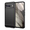 For Google Pixel 8 Carbon Fiber Brushed Texture TPU Case(Black)
