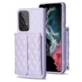 For Samsung Galaxy A53 5G Horizontal Wallet Rhombic Leather Phone Case(Purple)
