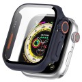 For Apple Watch Series 9 / 8 / 7 45mm Tempered Film + PC Integrated Watch Protective Case(Midnight B