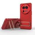 For OPPO Find X6 Pro 5G Wavy Textured Phone Case (Red)