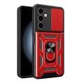 For Samsung Galaxy A24 4G Sliding Camera Cover Design TPU+PC Phone Case(Red)