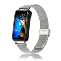 For Huawei Band 8 16mm Milan Stainless Steel Metal Mesh Watch Band(Silver)