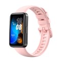 For Huawei Band 8 16mm Solid Color Silicone Replacement Watch Band(Pink)