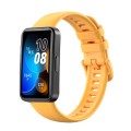 For Huawei Band 8 16mm Solid Color Silicone Replacement Watch Band(Yellow)