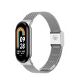 For Xiaomi Mi Band 8 Milanese Buckle Metal Watch Band(Silver)