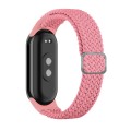 For Xiaomi Mi Band 8 Adjustable Nylon Braided Elasticity Watch Band(Pink)
