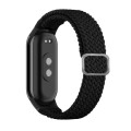 For Xiaomi Mi Band 8 Adjustable Nylon Braided Elasticity Watch Band(Black)