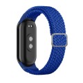 For Xiaomi Mi Band 8 Adjustable Nylon Braided Elasticity Watch Band(Blue)