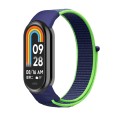 For Xiaomi Mi Band 8 Loop Nylon Watch Band(Lime Green)