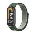 For Xiaomi Mi Band 8 Loop Nylon Watch Band(Dark Olive)