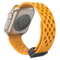 Magnetic Clasp Silicone Watch Band For Apple Watch Ultra 49mm&Watch Ultra 2 49mm / Series 9&8&7 45mm