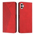 For Samsung Galaxy M14 5G / F14 5G Diamond Pattern Skin Feel Magnetic Leather Phone Case(Red)