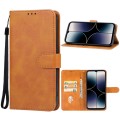 For Ulefone Note 16 Pro Leather Phone Case(Brown)