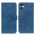 For Samsung Galaxy A05 4G KHAZNEH Retro Texture Horizontal Flip Leather Phone Case(Blue)