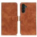 For Samsung Galaxy A55 5G KHAZNEH Retro Texture Horizontal Flip Leather Phone Case(Brown)