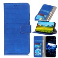 For Samsung Galaxy A25 5G Global Magnetic Crocodile Texture Leather Phone Case(Blue)