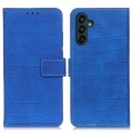 For Samsung Galaxy A55 5G Magnetic Crocodile Texture Leather Phone Case(Blue)