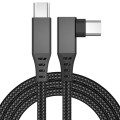 3m USB-C / Type-C to USB-C / Type-C Elbow 5Gbps 60W USB3.1 Gen1 Fast Charging Data-sync Cable(Black)