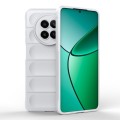 For Realme 12 5G Global Magic Shield TPU + Flannel Phone Case(White)