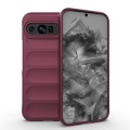 For Google Pixel 9 Pro XL 5G Magic Shield TPU + Flannel Phone Case(Wine Red)
