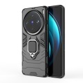 For vivo X100 Pro 5G Magnetic Ring Holder PC + TPU Phone Case(Black)