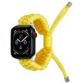 Stretch Plain Silicone Bean Watch Band For Apple Watch 8 45mm(Yellow)