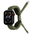 Stretch Plain Silicone Bean Watch Band For Apple Watch 8 45mm(Army Green)