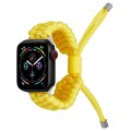 Stretch Plain Silicone Bean Watch Band For Apple Watch 6 40mm(Yellow)